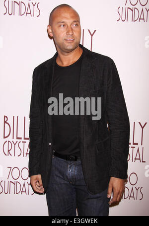 Opening night of Broadway's 700 Sundays at the Imperial Theatre-arrivals.  Featuring: Derek Jeter Where: New York, New York, United States When: 14 Nov 2013 Stock Photo