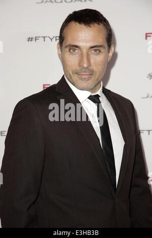 Celebrities attend Jaguar Introduction to The NEW F-TYPE Coupe - Most Dynamic Car Reveal at Raleigh Studios Playa Vista in Playa Vista  Featuring: Rufus Sewell Where: Los Angeles, California, United States When: 20 Nov 2013 Stock Photo