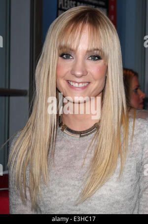 Celebrities man the phones at the BT Tower in London as the Disasters Emergency Committee - DEC - launch a telethon to raise money for those affected by the Philippine typhoon  Featuring: Joanne Froggatt Where: London, United Kingdom When: 18 Nov 2013 Stock Photo
