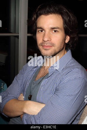 Celebrities man the phones at the BT Tower in London as the Disasters Emergency Committee - DEC - launch a telethon to raise money for those affected by the Philippine typhoon  Featuring: Santiago Cabrera Where: London, United Kingdom When: 18 Nov 2013 Stock Photo