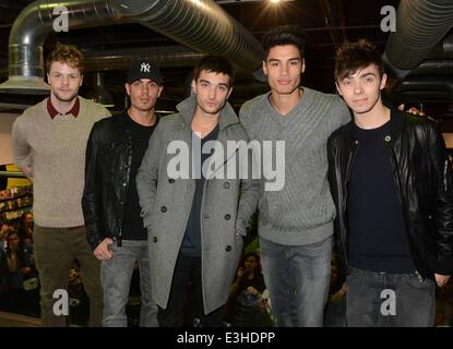 The Wanted sign their new album 'Word of Mouth' at HMV Dundrum...  Featuring: The Wanted - Jay McGuiness,Max George,Tom Parker,Siva Kaneswaran,Nathan Sykes Where: Dublin, Ireland When: 19 Nov 2013 Stock Photo