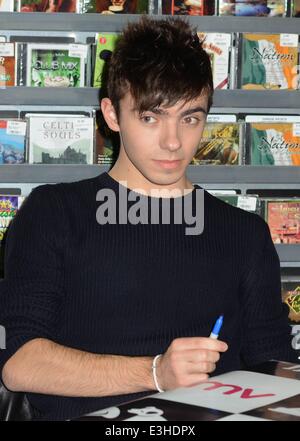 The Wanted sign their new album 'Word of Mouth' at HMV Dundrum...  Featuring: The Wanted - Nathan Sykes Where: Dublin, Ireland When: 19 Nov 2013 Stock Photo