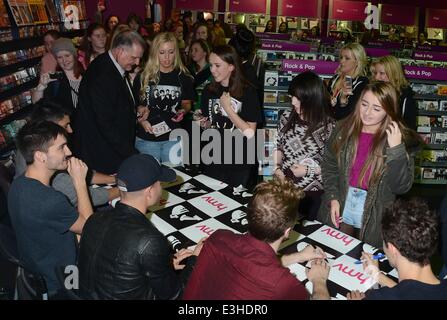 The Wanted sign their new album 'Word of Mouth' at HMV Dundrum...  Featuring: The Wanted meet fans Where: Dublin, Ireland When: 19 Nov 2013 Stock Photo