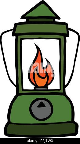 Old camping cartoon illustration design vector Stock Vector