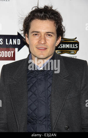 Opening Night for Broadway's Waiting For Godot at the Cort Theatre - Arrivals.  Featuring: Orlando Bloom Where: New York, New York, United States When: 24 Nov 2013 Stock Photo