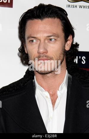 Opening Night for Broadway's Waiting For Godot at the Cort Theatre - Arrivals.  Featuring: Luke Evans Where: New York, New York, United States When: 24 Nov 2013 Stock Photo