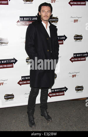 Opening Night for Broadway's Waiting For Godot at the Cort Theatre - Arrivals.  Featuring: Luke Evans Where: New York, New York, United States When: 24 Nov 2013 Stock Photo