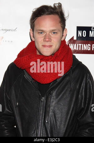 Opening Night for Broadway's Waiting For Godot at the Cort Theatre - Arrivals.  Featuring: Joseph Cross Where: New York, New York, United States When: 24 Nov 2013 Stock Photo