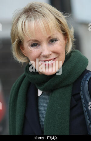 Celebrities outside the ITV Studios  Featuring: Sally Dynevor Where: London, United Kingdom When: 26 Nov 2013 Stock Photo