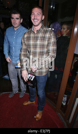 Now Magazine Christmas Party held at Soho Sanctum Hotel - Arrivals  Featuring: Kirk Norcross Where: London, United Kingdom When: 26 Nov 2013 Stock Photo