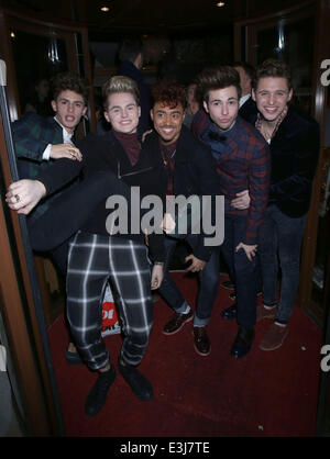 Now Magazine Christmas Party held at Soho Sanctum Hotel - Arrivals  Featuring: Kingsland Rd Where: London, United Kingdom When: 26 Nov 2013 Stock Photo