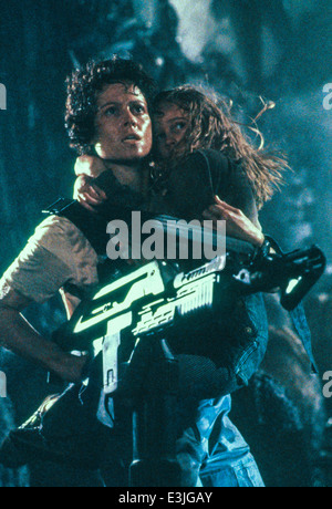 Sigourney Weaver, aliens, 1986 Stock Photo