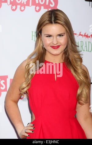 2013 Hollywood Christmas Parade  Featuring: Ashlee Keating Where: Los Angeles, California, United States When: 02 Dec 2013 Stock Photo