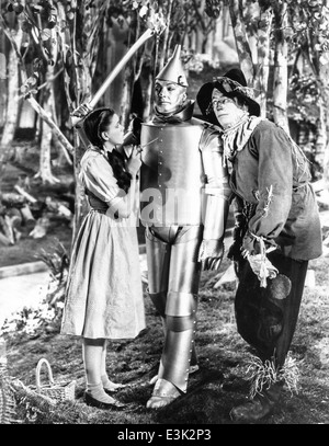 the wizard of oz, judy garland,jack haley and ray bolger,1939 Stock Photo