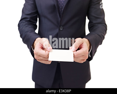 name card exchange Stock Photo
