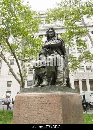 Statue of Abraham de Peyster in Lower Manhattan Stock Photo Alamy