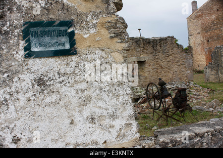Martyred village of Oradour-sur-Glane, Haute-Vienne, Limousin, France. Stock Photo