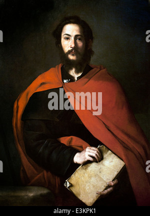 Saint James the Greater is an early work by the Spanish painter Jusepe de Ribera 1591 - 1652 Spain Spanish Stock Photo
