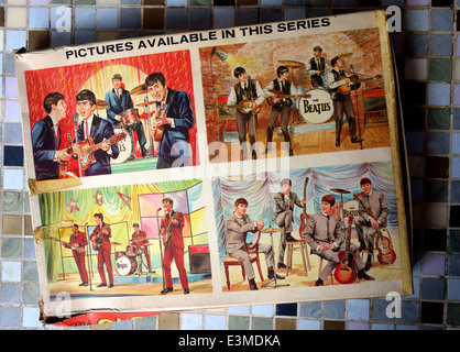 The Beatles jigsaw puzzle from the 1960s, London Stock Photo