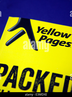 Yellow Pages telephone directory, London Stock Photo