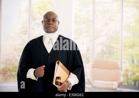 Portrait of serious judge Stock Photo