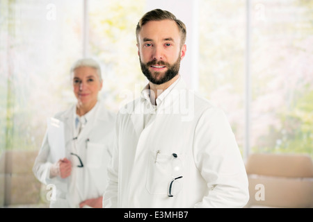 Portrait of confident doctors Stock Photo