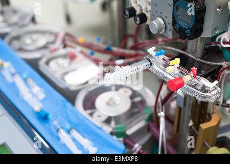 Part of heart lung machine Stock Photo