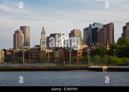 The BOSTON SKYLINE as seen from the CHARLES RIVER - MASSACHUSETTS