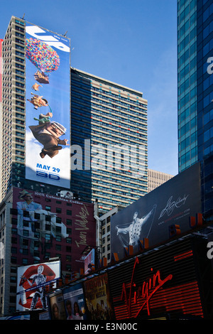 AD for the movie UP on BROADWAY - NEW YORK, NEW YORK Stock Photo