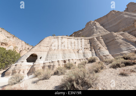 An ancient cliff dwelling at Kasha-Katuwe Tent Rocks National Monument, New Mexico, USA. Stock Photo