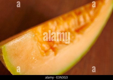 Slice of Cantaloupe Stock Photo