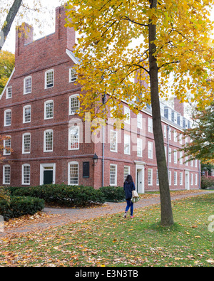 Massachusetts Hall at Harvard University in Cambridge, MA, USA. Stock Photo