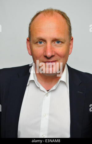 Hamburg, Germany. 25th June, 2014. Thomas Bohlhöfer during a press conference at O2 World in Hamburg, Germany, 25 June 2014. Klitschko will compete to defend his title against Pulev in an IBF World Championship fight on 06 September 2014./picture alliance Credit:  dpa/Alamy Live News Stock Photo