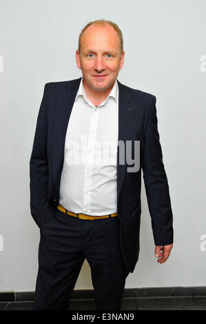 Hamburg, Germany. 25th June, 2014. Thomas Bohlhöfer during a press conference at O2 World in Hamburg, Germany, 25 June 2014. Klitschko will compete to defend his title against Pulev in an IBF World Championship fight on 06 September 2014./picture alliance Credit:  dpa/Alamy Live News Stock Photo