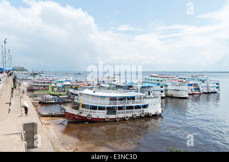 At the landing in Manaus Stock Photo