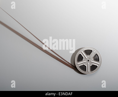 Motion picture film reel. Stock Photo