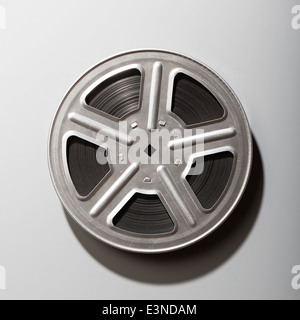 Motion picture film reel. Stock Photo