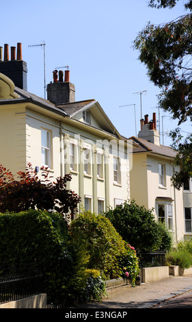 Hanover Crescent expensive property Brighton - Hanover Crescent was the home of Sir Rowland Hill, the originator of the penny post Stock Photo