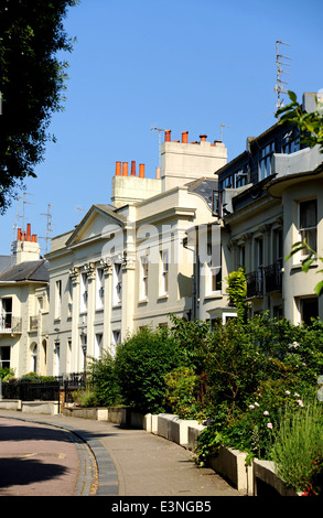 Hanover Crescent expensive property Brighton - Hanover Crescent was the home of Sir Rowland Hill, the originator of the penny post Stock Photo