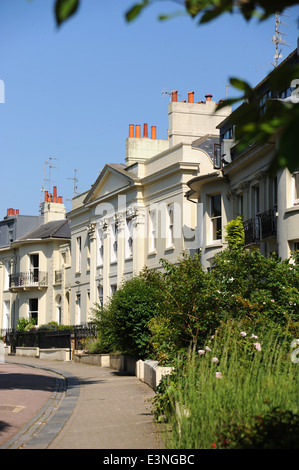 Hanover Crescent expensive property Brighton - Hanover Crescent was the home of Sir Rowland Hill, the originator of the penny post Stock Photo