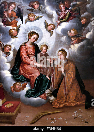 Mystic Marriage of St. Agnes 1628 Pacheco, Francisco 1564 - 1644 Spain Spanish