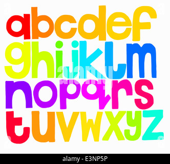 Illustration of alphabet Stock Photo