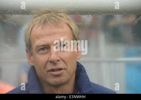 Recife, Brazil. 26th June, 2014. US coach Juergen Klinsmann during the FIFA World Cup group G preliminary round match between the USA and Germany at Arena Pernambuco in Recife, Brazil, 26 June 2014. Photo: Marcus Brandt/dpa/Alamy Live News Stock Photo