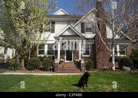 Showcase Residential Home in the Northeastern United States Stock Photo