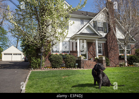 Showcase Residential Home in the Northeastern United States Stock Photo