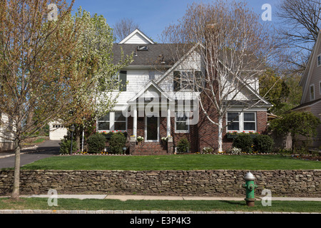 Showcase Residential Home in the Northeastern United States Stock Photo