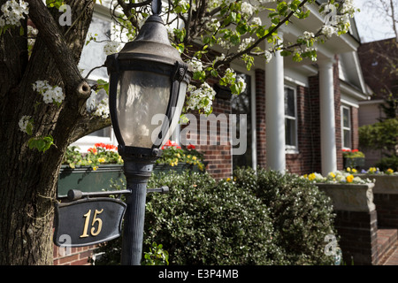 Showcase Residential Home in the Northeastern United States Stock Photo