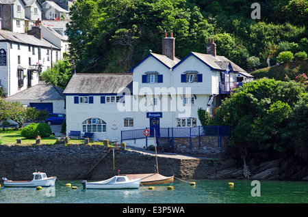 ' Ferryside ' the former home of author Daphne Du Maurier at Bodinnick  on the river Fowey in Cornwall, UK Stock Photo