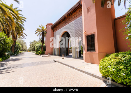 Entrance to the Royal Mansour Hotel, Marrakech, Morocco Stock Photo