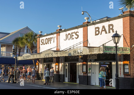 Sloppy Joes bar on Duval Street in Key West, Florida, USA Stock Photo